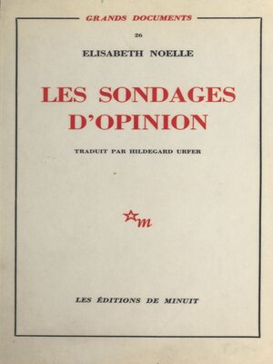 cover image of Les sondages d'opinion